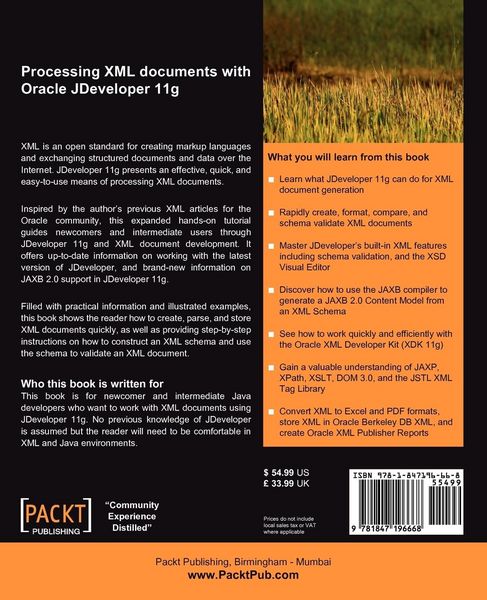 Produktbild: Processing XML documents with Oracle JDeveloper 11g