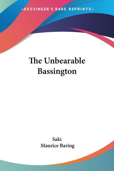 Produktbild: Saki: Unbearable Bassington