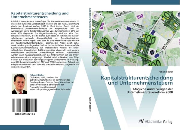 Produktbild: Kapitalstrukturentscheidung und Unternehmensteuern