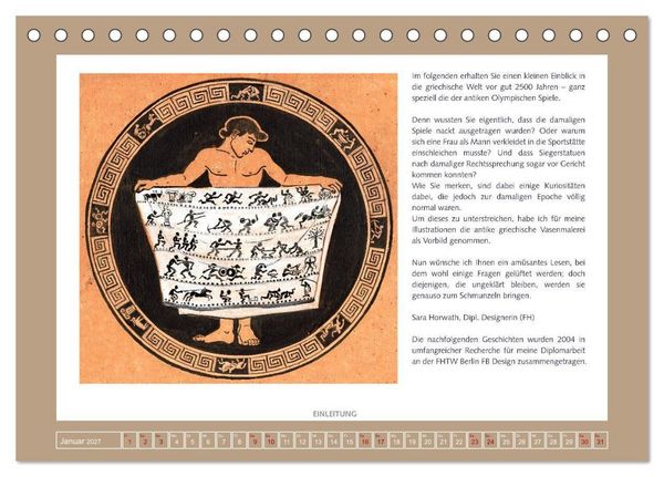 Produktbild: Kurioses im Antiken Olympia (Tischkalender 2027 DIN A5 quer), CALVENDO Monatskalender