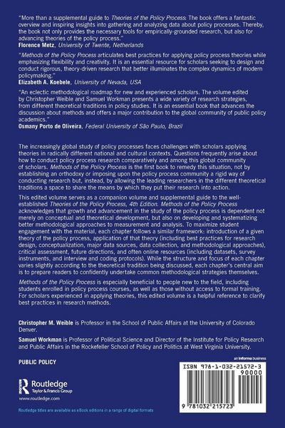 Produktbild: Methods of the Policy Process