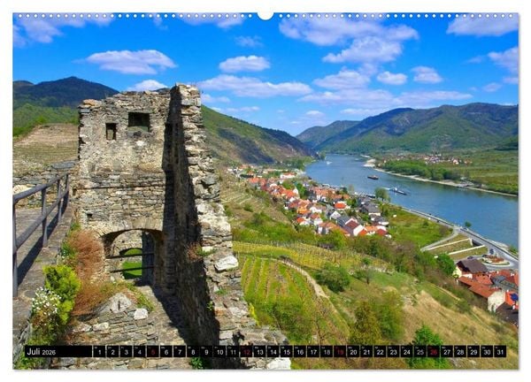 Produktbild: Die Wachau - An der Donau zwischen Melk und Krems (Wandkalender 2026 DIN A2 quer), CALVENDO Monatskalender