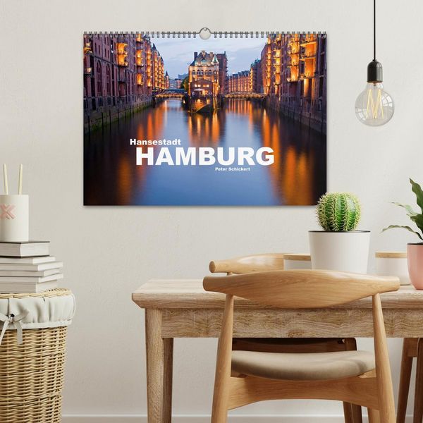 Produktbild: Hansestadt Hamburg (Wandkalender 2026 DIN A3 quer), CALVENDO Monatskalender