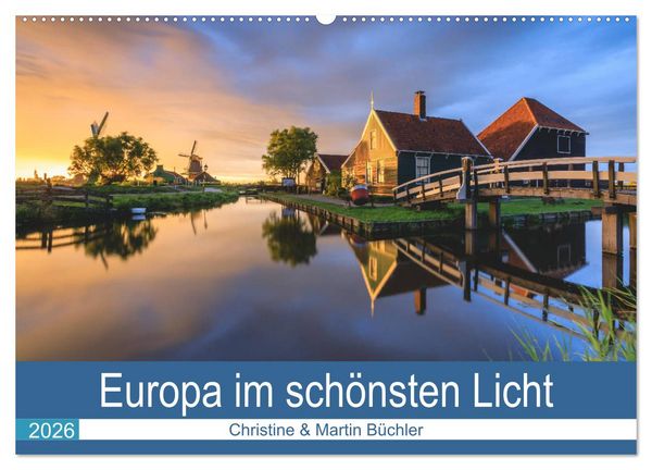 Produktbild: Europa im sch&ouml;nsten Licht (Wandkalender 2026 DIN A2 quer), CALVENDO Monatskalender