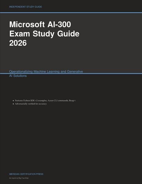 Produktbild: Microsoft AI-300 Exam Study Guide 2026