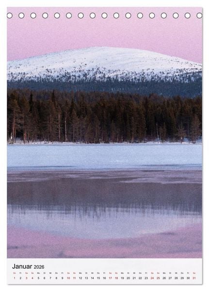 Produktbild: Finnland - Winter Wunderland (Tischkalender 2026 DIN A5 hoch), CALVENDO Monatskalender
