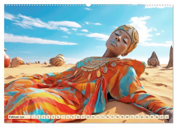 Produktbild: Surrealismus trifft W&uuml;ste (hochwertiger Premium Wandkalender 2026 DIN A2 quer), Kunstdruck in Hochglanz