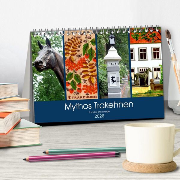 Produktbild: Mythos Trakehnen - Paradies ohne Pferde (Tischkalender 2026 DIN A5 quer), CALVENDO Monatskalender