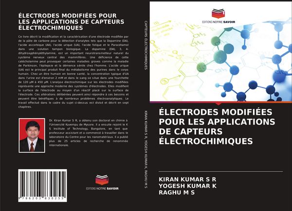 Produktbild: &Eacute;LECTRODES MODIFI&Eacute;ES POUR LES APPLICATIONS DE CAPTEURS &Eacute;LECTROCHIMIQUES