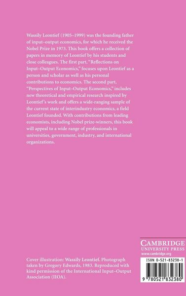 Produktbild: Wassily Leontief and Input-Output Economics