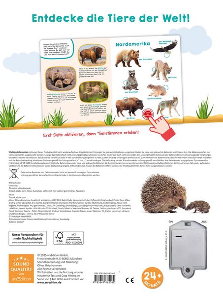 Produktbild: Mein gro&szlig;es Ger&auml;uschebuch &ndash; Tiere der Welt