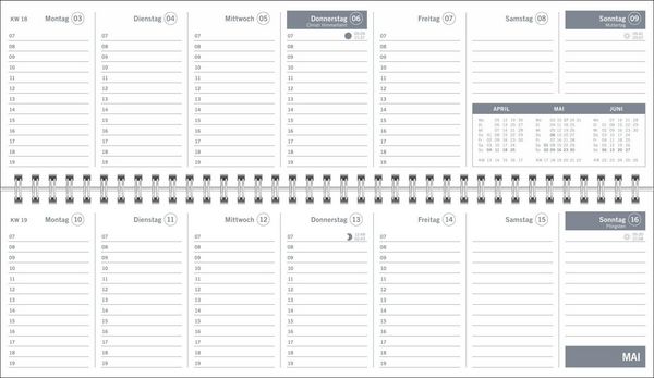 Produktbild: times&more Petrol Wochenquerplaner 2027