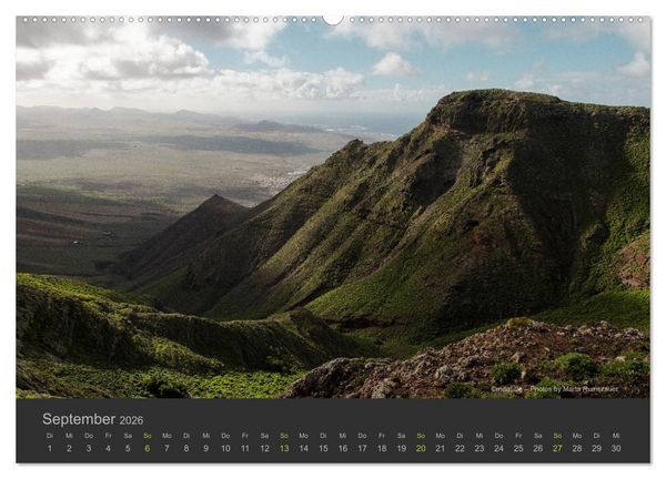Produktbild: Vulkaninsel &ndash; Lanzarote (hochwertiger Premium Wandkalender 2026 DIN A2 quer), Kunstdruck in Hochglanz