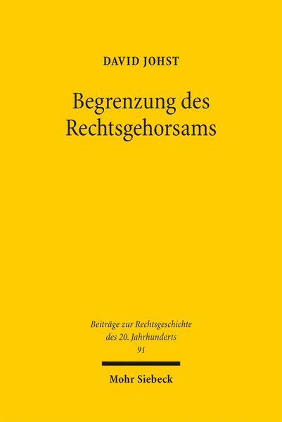 Produktbild: Begrenzung des Rechtsgehorsams