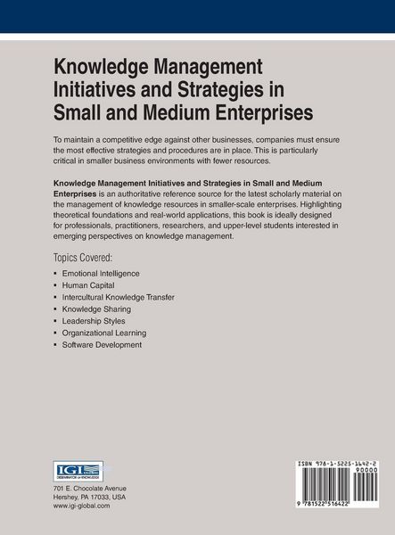 Produktbild: Knowledge Management Initiatives and Strategies in Small and Medium Enterprises