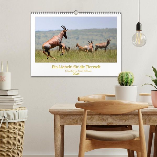 Produktbild: Ein L&auml;cheln f&uuml;r die Tierwelt (Wandkalender 2026 DIN A3 quer), CALVENDO Monatskalender