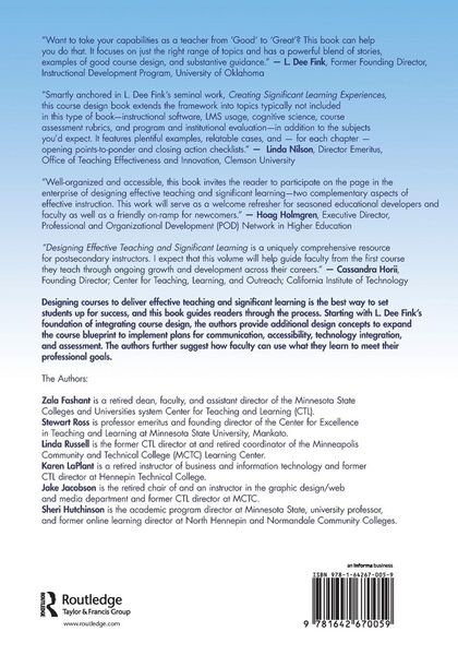 Produktbild: Designing Effective Teaching and Significant Learning