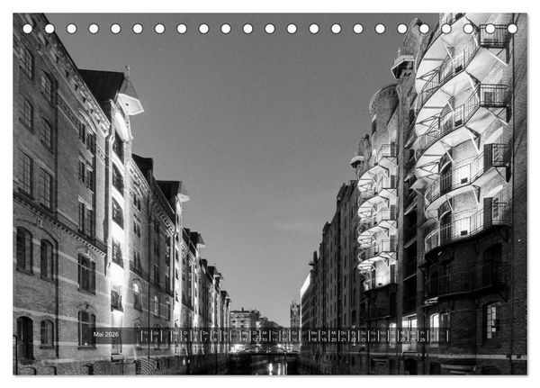 Produktbild: Hamburg perspective 2026 (Tischkalender 2026 DIN A5 quer), CALVENDO Monatskalender