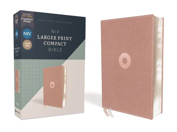 Produktbild: Niv, Larger Print Compact Bible, Leathersoft, Pink, Red Letter, Comfort Print