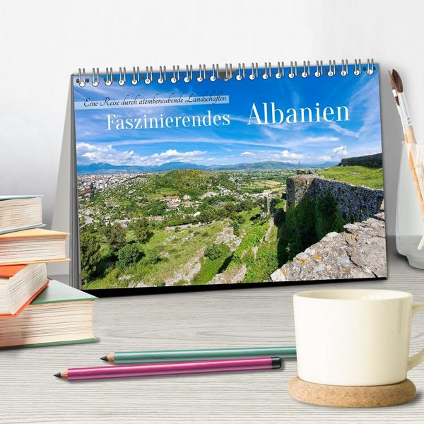Produktbild: Faszinierendes Albanien (Tischkalender 2026 DIN A5 quer), CALVENDO Monatskalender