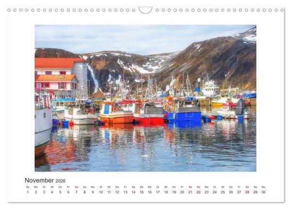 Produktbild: Norwegens K&uuml;stenst&auml;dte (Wandkalender 2026 DIN A3 quer), CALVENDO Monatskalender