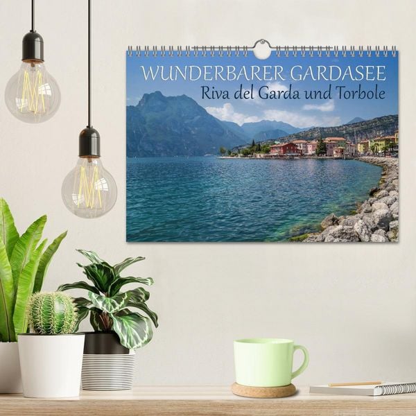 Produktbild: WUNDERBARER GARDASEE Riva del Garda und Torbole (Wandkalender 2026 DIN A4 quer), CALVENDO Monatskalender