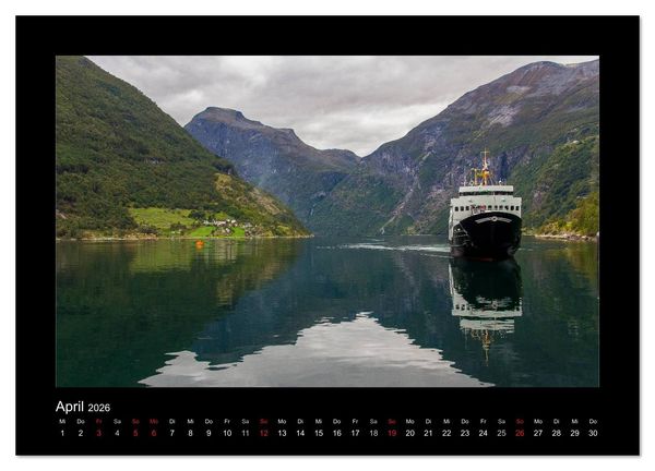 Produktbild: Traumhaftes Skandinavien (hochwertiger Premium Wandkalender 2026 DIN A2 quer), Kunstdruck in Hochglanz