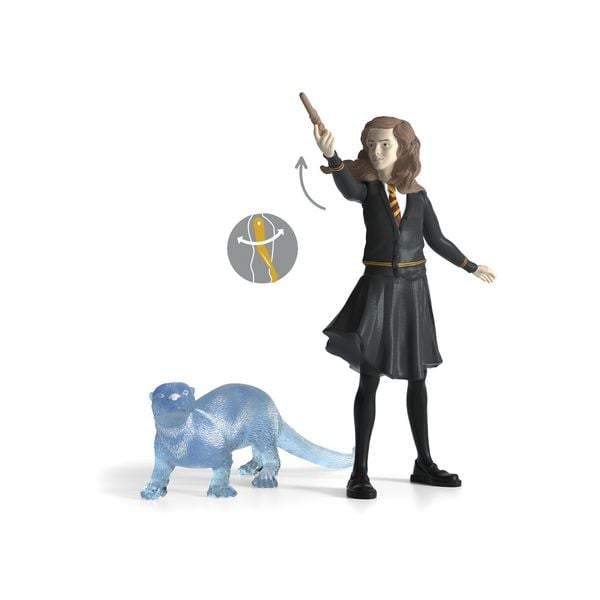 Produktbild: schleich&reg; 42681 - Wizarding World - Harry Potter, Hermine Granger & Patronus, Spielfiguren, H&ouml;he Hermine: ca. 9 cm