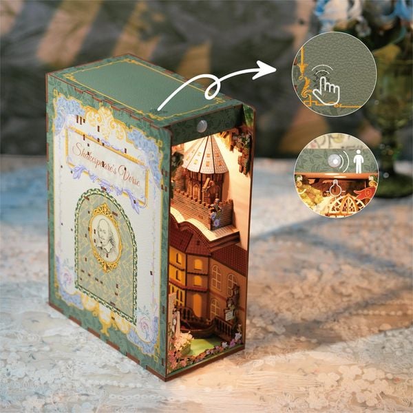Produktbild: Book Nook DIY B&uuml;cherecke Shakespears Verse