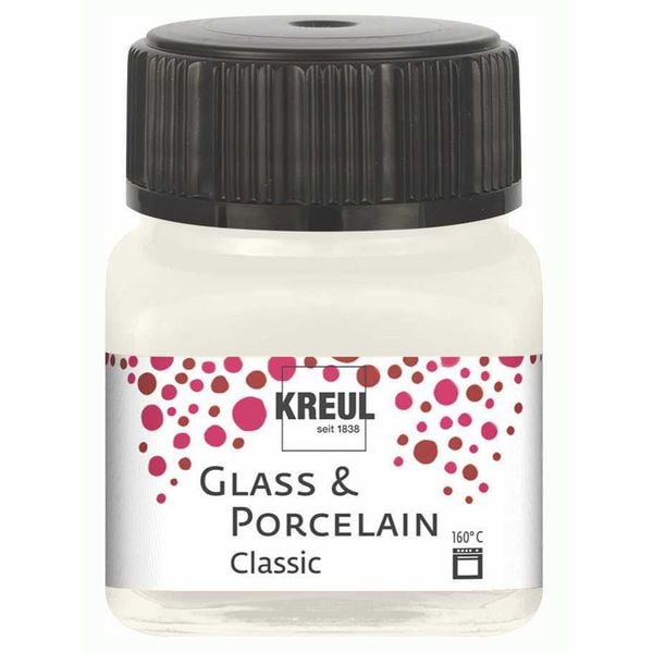 KREUL Glass & Porcelain Farbe Classic elfenbein 20ml Glas