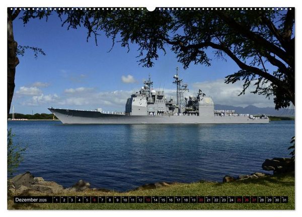 Produktbild: Kriegsschiffe der USA (hochwertiger Premium Wandkalender 2026 DIN A2 quer), Kunstdruck in Hochglanz