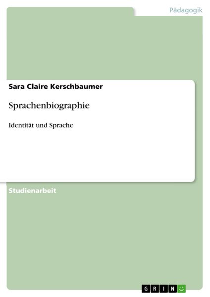 Produktbild: Sprachenbiographie