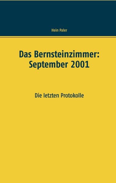 Produktbild: Das Bernsteinzimmer: September 2001