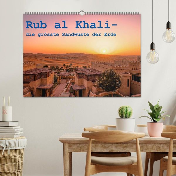 Produktbild: Rub al Khali - die gr&ouml;sste Sandw&uuml;ste der Erde (Wandkalender 2026 DIN A2 quer), CALVENDO Monatskalender