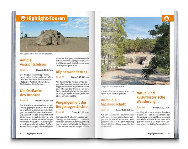 Produktbild: KOMPASS Wanderf&uuml;hrer Harz, 60 Touren mit Extra-Tourenkarte