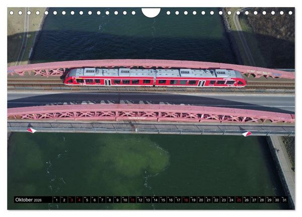 Produktbild: 100 Meter &uuml;ber Grund - Am Nord-Ostsee-Kanal (Wandkalender 2026 DIN A4 quer), CALVENDO Monatskalender