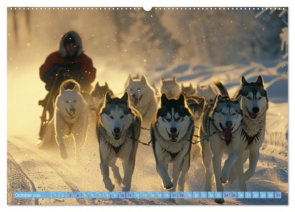 Produktbild: Sled Dogs - the Dream of Running (Wall Calendar 2026 DIN A2 landscape), CALVENDO 12 Month Wall Calendar