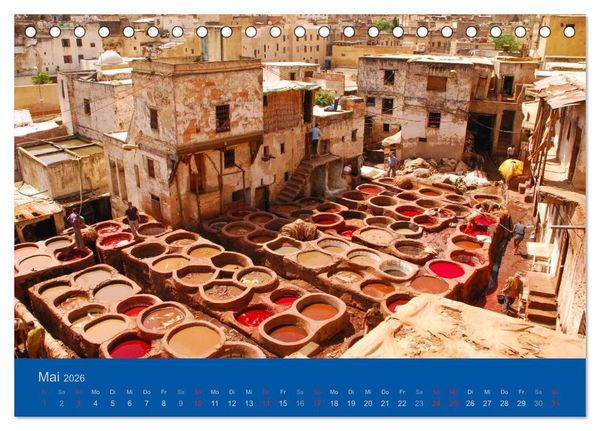 Produktbild: Farben Marokkos (Tischkalender 2026 DIN A5 quer), CALVENDO Monatskalender
