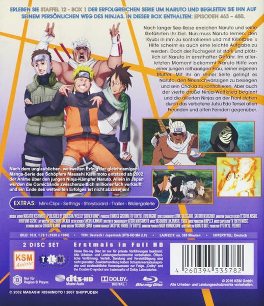 Produktbild: Naruto Shippuden - Staffel 12 - Box 1 - Uncut [2 BRs]