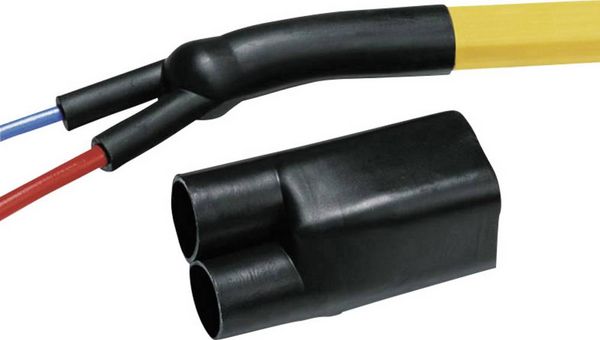 Produktbild: HellermannTyton 402-23058 Warmschrumpf-Aufteilkappe zweiadrig Nenn-Innendurchmesser (vor Schrumpfung): 33 mm 1 St.