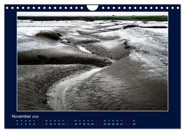 Produktbild: Wolken, Watt und Wellen. Fotografische Impressionen vom Jadebusen. (Wandkalender 2026 DIN A4 quer), CALVENDO Monatskalender