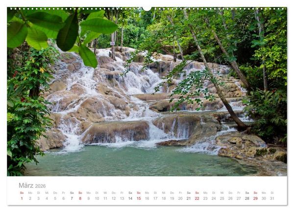 Produktbild: JAMAIKA Reggae, Rastafari und paradiesische Natur. (hochwertiger Premium Wandkalender 2026 DIN A2 quer), Kunstdruck in Hochglanz