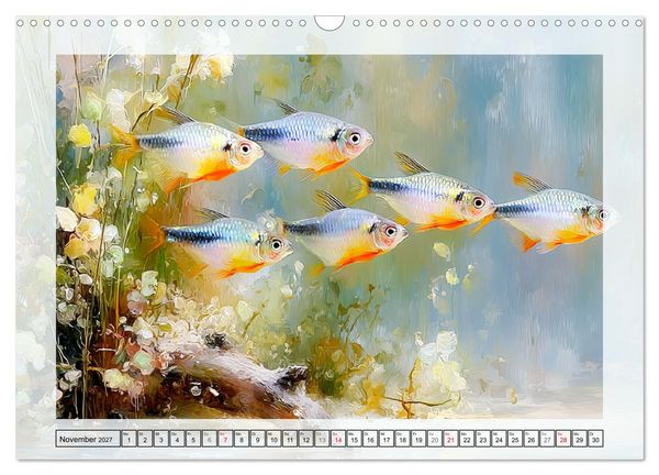 Produktbild: Aquariumfische. Farbenpracht im S&uuml;&szlig;wasserbecken (Wandkalender 2027 DIN A3 quer), CALVENDO Monatskalender