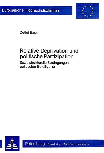 Produktbild: Relative Deprivation und politische Partizipation