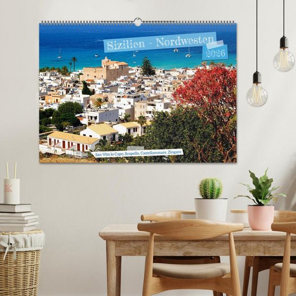 Produktbild: Sizilien - Nordwesten (Wandkalender 2026 DIN A2 quer), CALVENDO Monatskalender