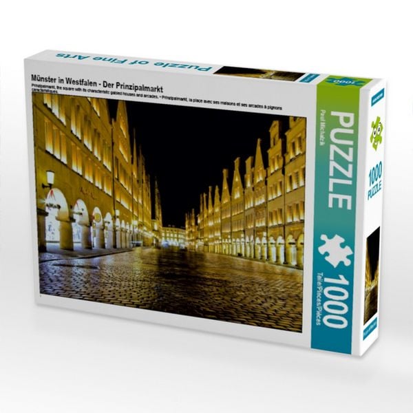 Produktbild: CALVENDO Puzzle M&uuml;nster in Westfalen - Der Prinzipalmarkt 1000 Teile Puzzle quer | 1000 Teile Lege-Gr&ouml;&szlig;e 64 &times; 48 cm Foto-Puzzle f&uuml;r gl&uuml;ckliche Stunden