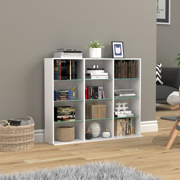 Produktbild: Holz CD DVD Standregal B&uuml;cherregal Regal Zilas L