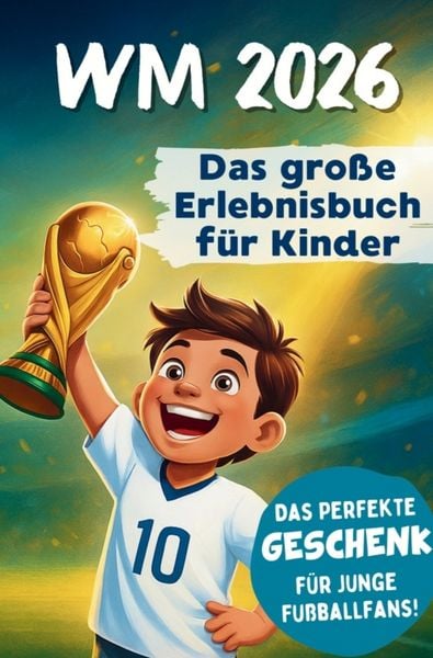 Produktbild: WM 2026 Erlebnisbuch f&uuml;r Kinder | Das Mitmach-Fu&szlig;ballbuch mit R&auml;tseln, Stars & Rekorden