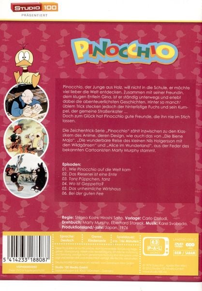 Produktbild: Pinocchio - DVD 1/Episode 01-06