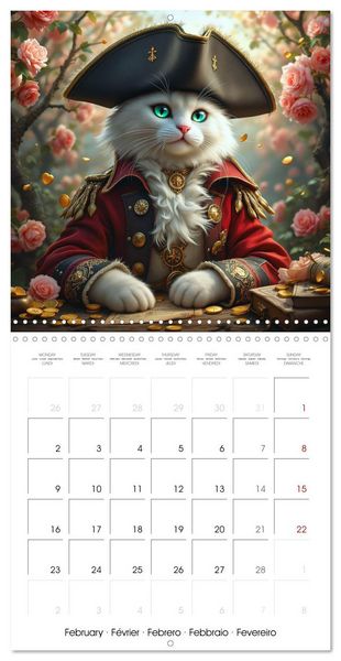 Produktbild: Pirate Cats (Wall Calendar 2026 12 &times; 12 Inch) CALVENDO 12 Month Wall Calendar